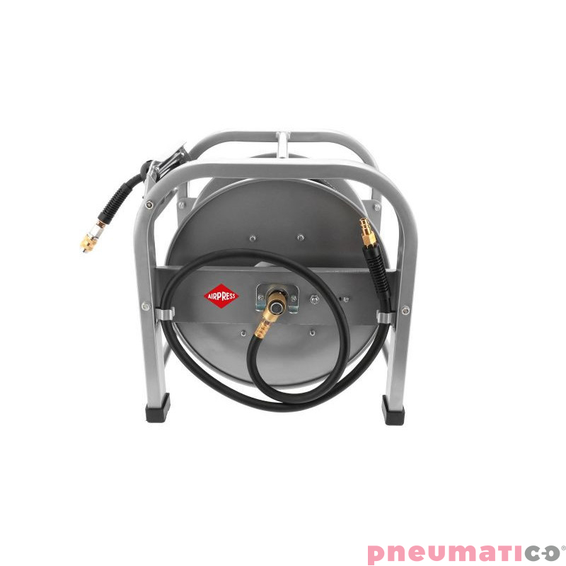 Wąż pneumatyczny na bębnie automatyczny podłogowy 1/4" 30m 16x10mm 20bar AIRPRESS 46510 Wąż pneumatyczny na bębnie automatyczny podłogowy 1/4" 30m 16x10mm 20bar AIRPRESS 46510