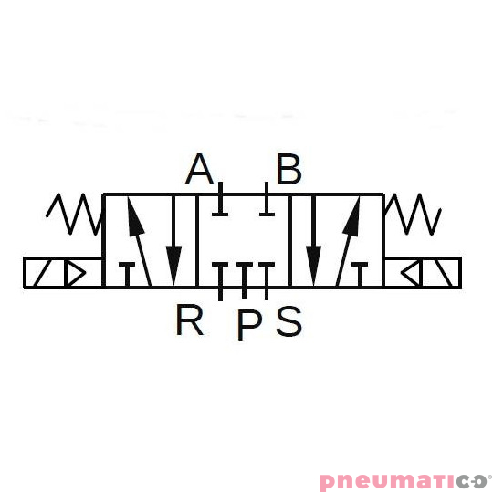 Elektrozawór PNEUMATICO 5/3 G1/2" 230V AC JLE6303-230VAC Elektrozawór PNEUMATICO 5/3 G1/2" 230V AC JLE6303-230VAC
