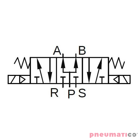 Elektrozaw&oacute;r PNEUMATICO 5/3 G1/8" 115V AC JLE2503-115VAC