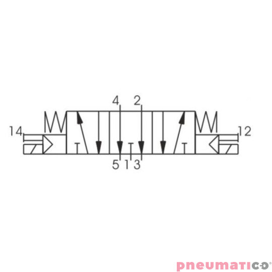 Elektrozaw&oacute;r PNEUMATICO 5/3 G1/8" 24V AC JLE2403-24VAC