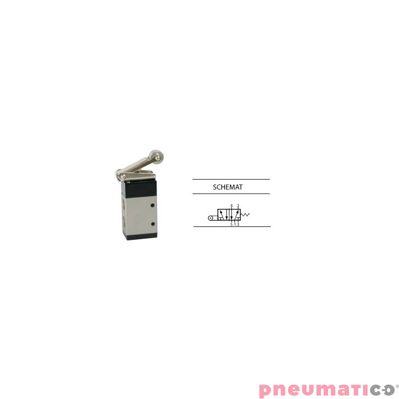 Zaw&oacute;r rolkowy / dźwignia TEKMA G-522R 5/2