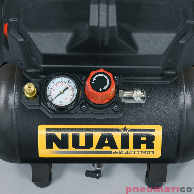 Cichy kompresor bezolejowy 6L NUAIR SILTEK+ B2BE104NUA Cichy kompresor bezolejowy 6L NUAIR SILTEK+ B2BE104NUA