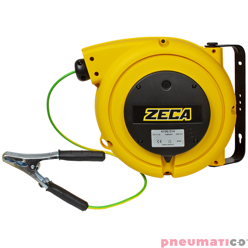 Zwijadło do przewodu uziemiającego z zaciskiem 1x6mm ZECA 4106/314 16m