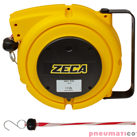 Zwijadło taśmy bezpieczeństwa biało-czerwonej ZECA 4801RW 20m
