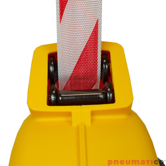 Zwijadło taśmy bezpieczeństwa biało-czerwonej ZECA 4801RW 20m