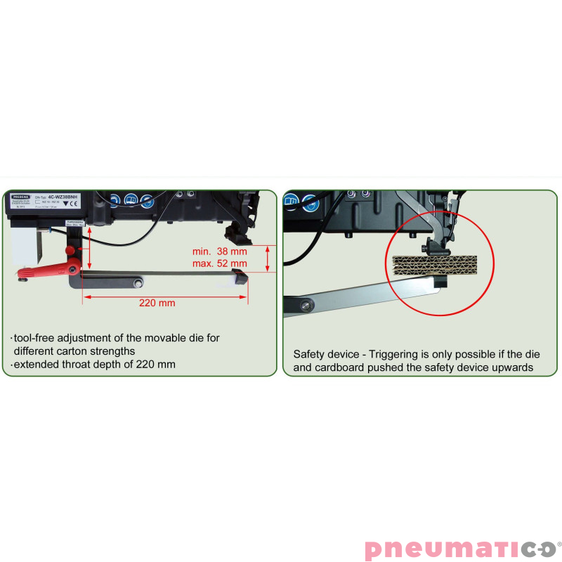 Zszywacz pneumatyczny do karton&oacute;w Prebena 4C-WZ38BNH