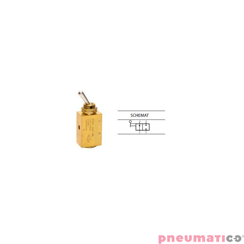 Zawór ręczny z joystickiem G-22-M5 2/2 NC Zawór ręczny z joystickiem G-22-M5 2/2 NC