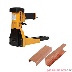 Zszywacz pneumatyczny do kartonów Stanley Bostitch DS-3519-E + Zszywka Stanley Bostitch do zamykania kartonów B-18 1op.-2000szt.