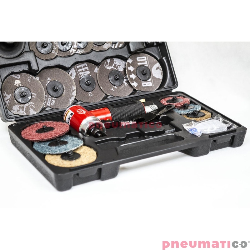 Szlifierko-polerka pneumatyczna w zestawie VGL SA4107K 15.000 obr/min