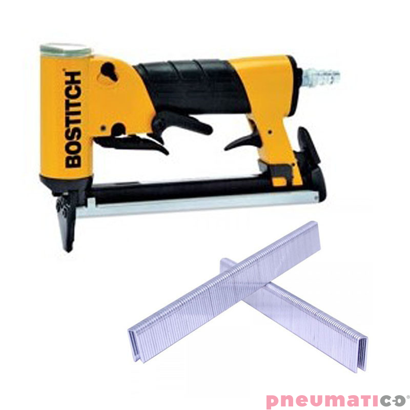 Zszywacz pneumatyczny do rolet 21697B-E Stanley Bostitch aretowania  + Zszywka Prebena typ O-06 1op-51.000szt.