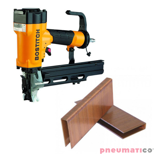 Zszywacz do stelaży meblowych Stanley Bostitch S5650-6-E (651S5-1E, 538S5-1, 650S5-1) + Zszywka Prebena typ LM-38 konstrukcyjna 1op.-3.000szt.