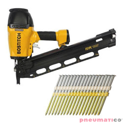 Gwoździarka pneumatyczna F21PL-E ANCHOR Stanley - Bostitch + GWOŹDZIE ŁĄCZONE PLASTIKIEM PREBENA RK 2.860 BK SCH 1OP.- 4.200SZT.