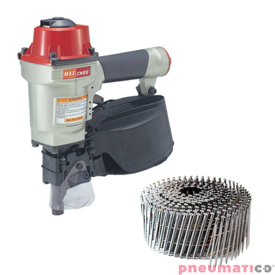 Gwoździarka pneumatyczna MAX CN55 + GWOŹDZIE FAC BOSTITCH 2.0335 BK RI 1OP.- 24.500SZT. Gwoździarka pneumatyczna MAX CN55 + GWOŹDZIE FAC BOSTITCH 2.0335 BK RI 1OP.- 24.500SZT.