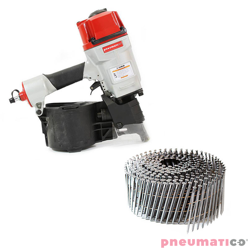 Gwoździarka pneumatyczna PNEUMATICO CN80 + GWOŹDZIE FAC BOSTITCH 2.8/80 BK RI 1OP.- 6.000SZT. Gwoździarka pneumatyczna PNEUMATICO CN80 + GWOŹDZIE FAC BOSTITCH 2.8/80 BK RI 1OP.- 6.000SZT.