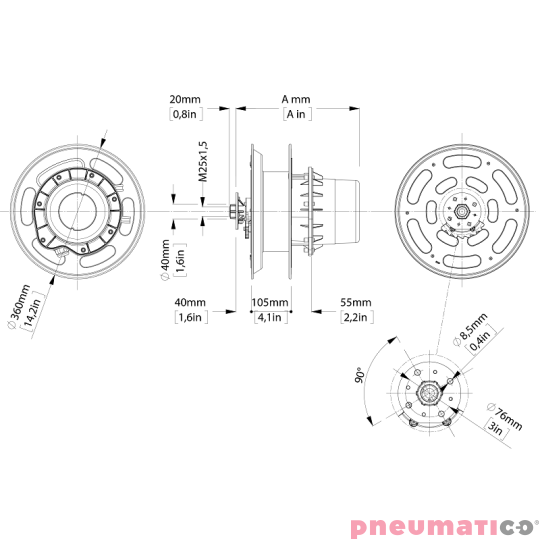 Zwijadło elektryczne 5Gx2,5mm² ZECA 1442 17m Zwijadło elektryczne 5Gx2,5mm² ZECA 1442 17m