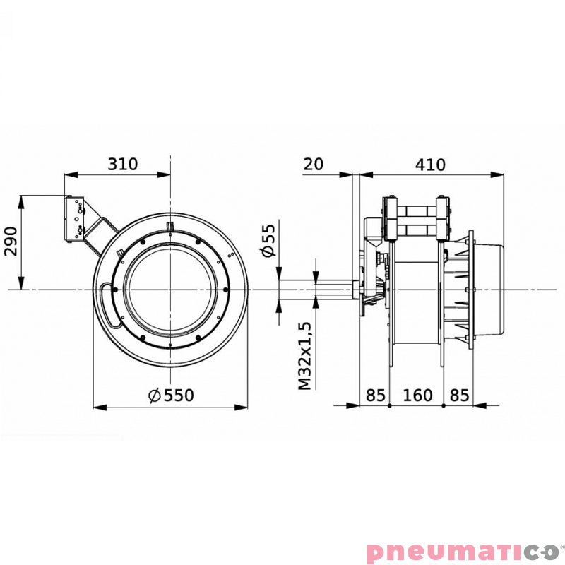 Zwijadło elektryczne 5Gx6mm² ZECA 1759 26m Zwijadło elektryczne 5Gx6mm² ZECA 1759 26m