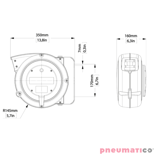 Zwijadło transmisyjne 5x0,5C DATAFLUX ZECA 470505C 12+1m Zwijadło transmisyjne 5x0,5C DATAFLUX ZECA 470505C 12+1m