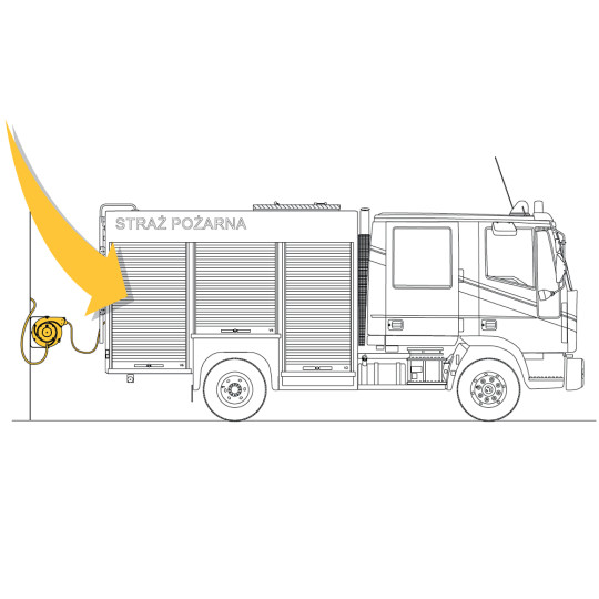 Zwijadło elektryczno-powietrzne 4x1mm&sup2; TWIN REEL ZECA 7410 CT 7+1,5m