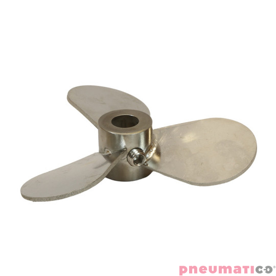 Wirnik do mieszadła nierdzewny typ śmigłowy Pneumatico DP-SS120 120mm Wirnik do mieszadła nierdzewny typ śmigłowy Pneumatico DP-SS120 120mm