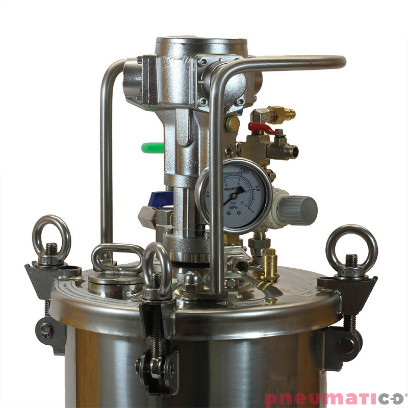 Zbiornik ciśnieniowy do natrysku 10L z mieszadłem Pneumatico Tank DP-T10SASS