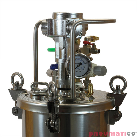 Zbiornik ciśnieniowy do natrysku 10L z mieszadłem Pneumatico Tank DP-T10SASS