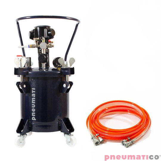 Zbiornik ciśnieniowy do natrysku  malowania 10L z mieszadłem Pneumatico Tank MP10-1-1-W5