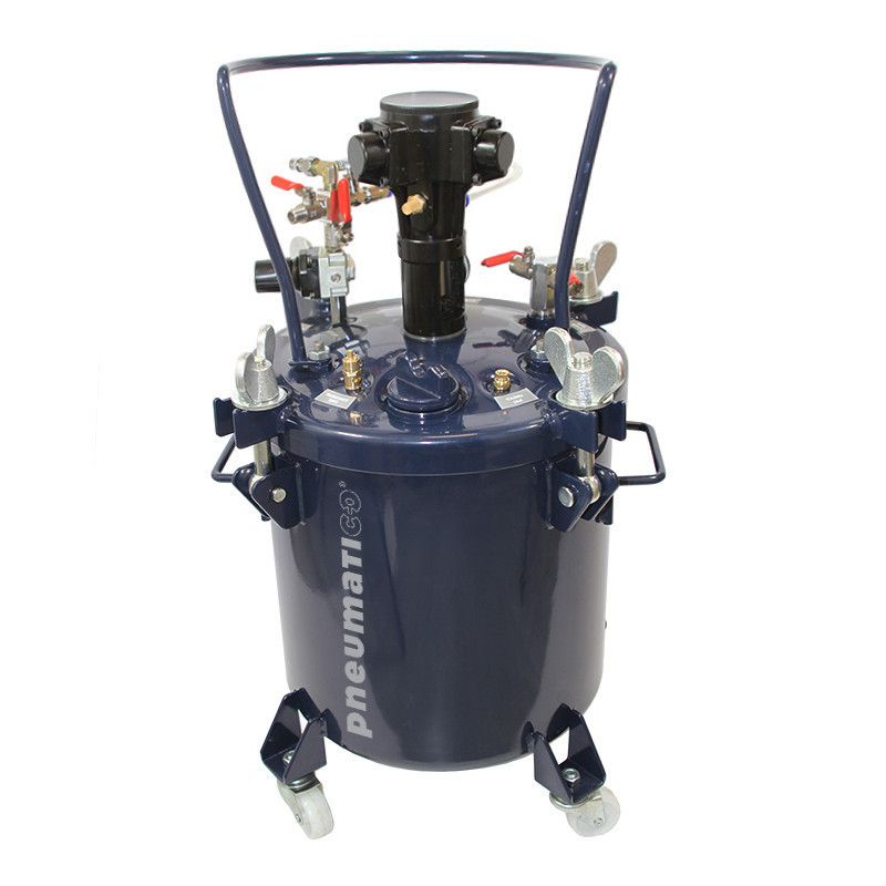 Zbiornik ciśnieniowy do malowania 20L z mieszadłem MP20-1-1-W5 Pneumatico Tank + wąż Zbiornik ciśnieniowy do malowania 20L z mieszadłem MP20-1-1-W5 Pneumatico Tank + wąż