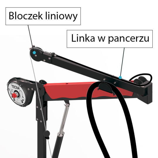 Balanser z linką w pancerzu B323/G0,5 TECNA 6-8kg 2000mm/500mm