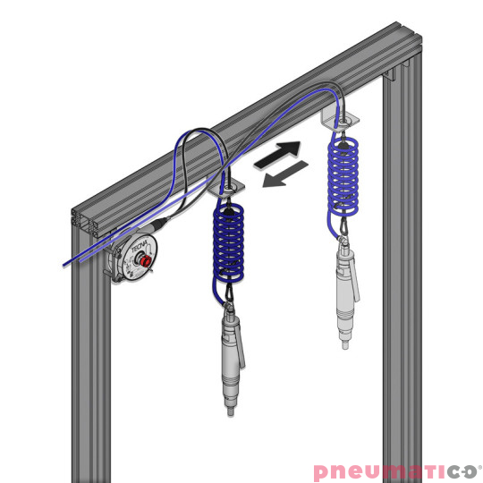 Balanser z linką w pancerzu B323/G1 TECNA 6-8kg 2000mm/1000mm