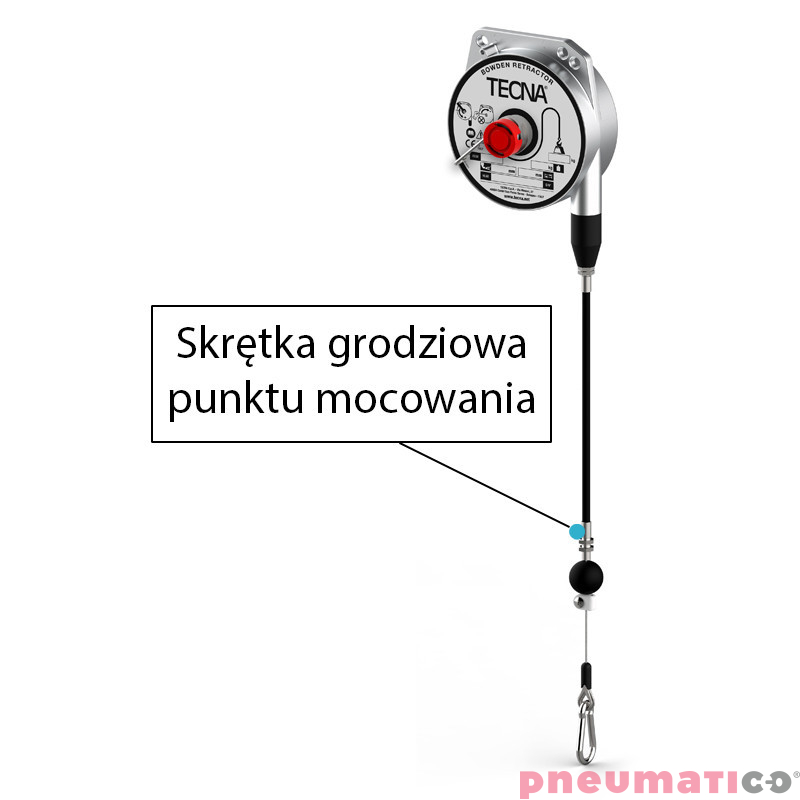 Balanser z linką w pancerzu B323/G2 TECNA 6-8kg 2000mm/2000mm