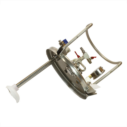 Zbiornik ciśnieniowy do malowania nierdzewny 10L bez mieszadła ZB10SS Pneumatico Tank z pistoletem lakierniczym + wężem