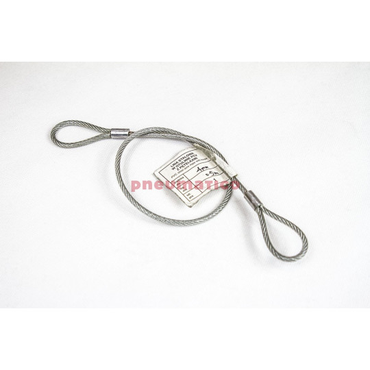 Linka stalowa z pętelkami oc. PCV 4mm x 0,5m Linka stalowa z pętelkami oc. PCV 4mm x 0,5m