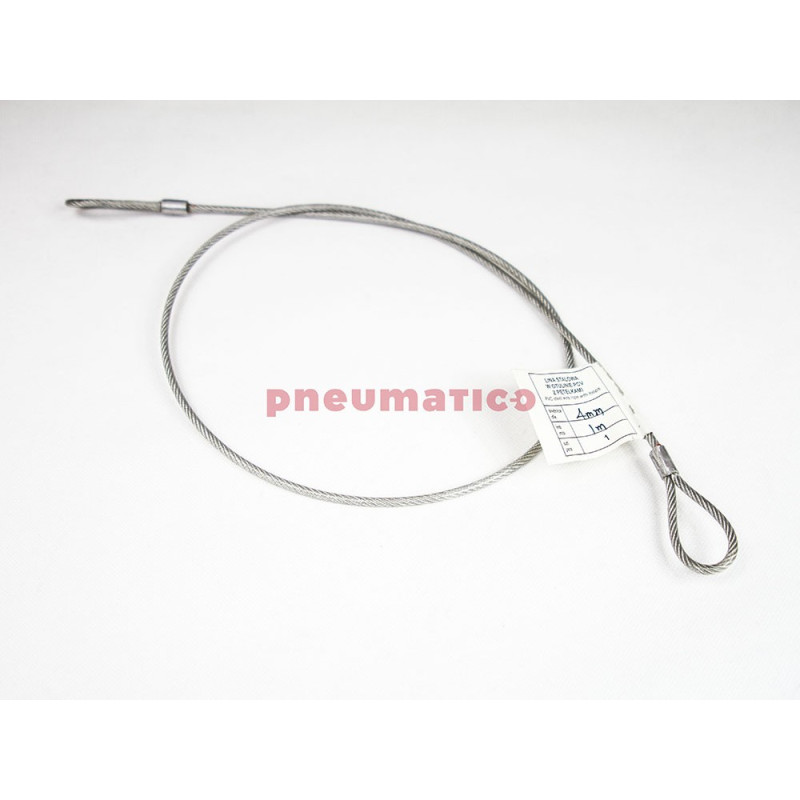 Linka stalowa z pętelkami oc. PCV 4mm x 1,0m Linka stalowa z pętelkami oc. PCV 4mm x 1,0m