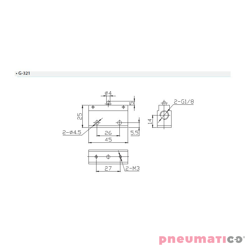 Zaw&oacute;r mechaniczny popychacz TEKMA G-321 3/2 1/8" NC