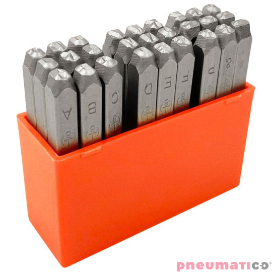 Komplet znaczników literowych 3mm do znakowarki pneumatycznej i znakowania ręcznego SA8771-106AC Komplet znaczników literowych 3mm do znakowarki pneumatycznej i znakowania ręcznego SA8771-106AC