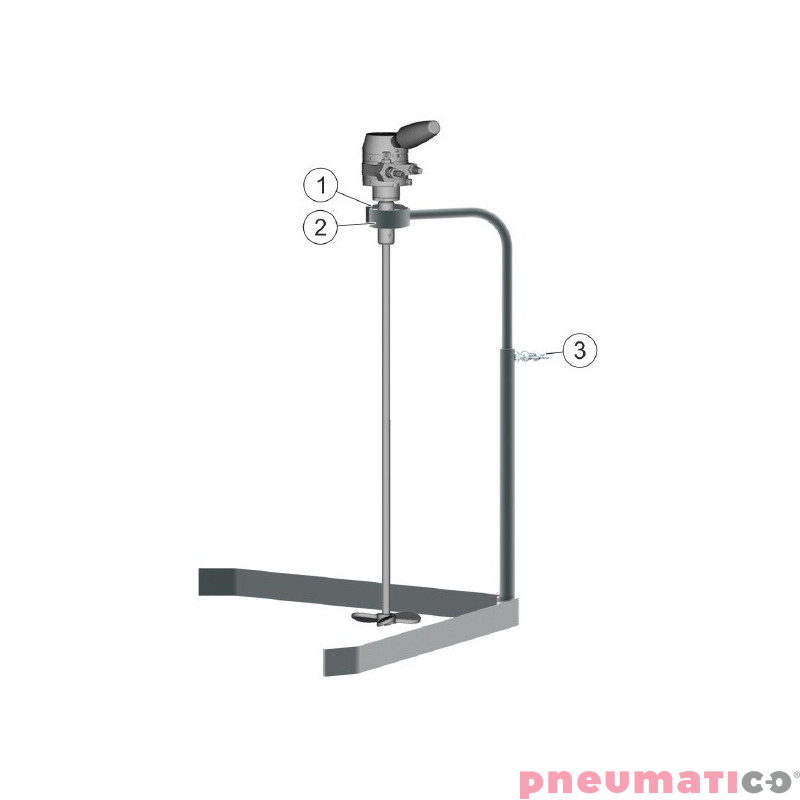 Mieszadło pneumatyczne lakiernicze A MAN ATEX R75 550mm DÜRR N68040619 Mieszadło pneumatyczne lakiernicze A MAN ATEX R75 550mm DÜRR N68040619