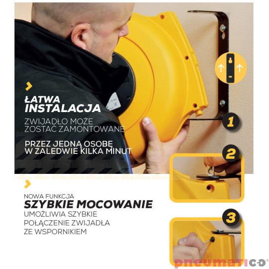 Zwijadło pneumatyczne ZECA 805/10/AFLEX 14x10mm 15m Zwijadło pneumatyczne ZECA 805/10/AFLEX 14x10mm 15m