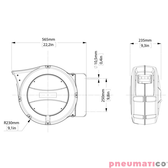 Zwijadło do przemysłu spożywczego ZECA AM86/13FD 20x12,5mm 12m Zwijadło do przemysłu spożywczego ZECA AM86/13FD 20x12,5mm 12m