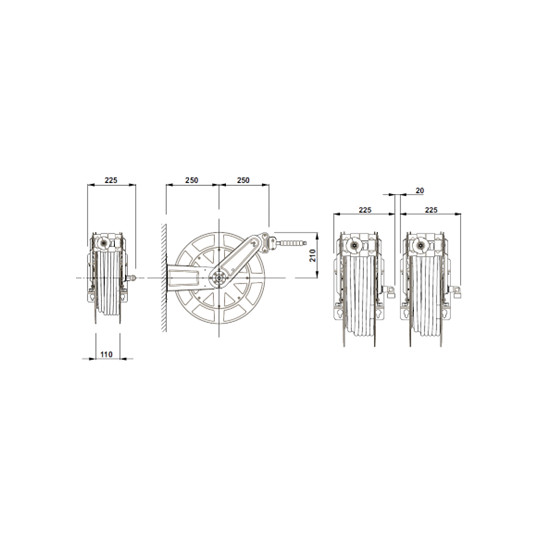 Zwijadło do wody dla przemysłu spożywczego 12,5mm G1/2"M ZECA 8432 12m