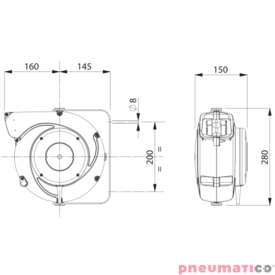 Zwijadło z lampą ZECA 5908/330 15,5m