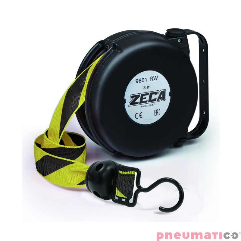 Zwijadło taśmy bezpieczeństwa czarno-ż&oacute;łtej ZECA 9801BY 8m