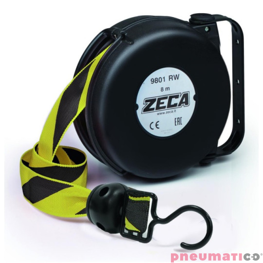 Zwijadło taśmy bezpieczeństwa czarno-ż&oacute;łtej ZECA 9801BY 8m