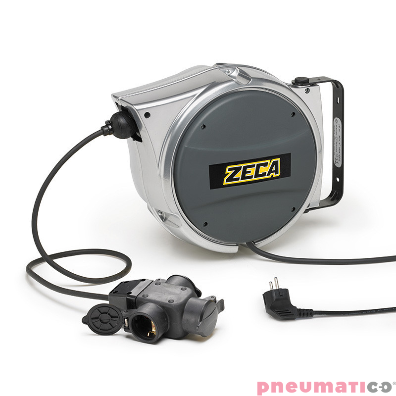 Profesjonalne zwijadło elektryczne 3x1,5mm&sup2; ZECA AL41/315GS3 15m wtyczka + 2 gniazda