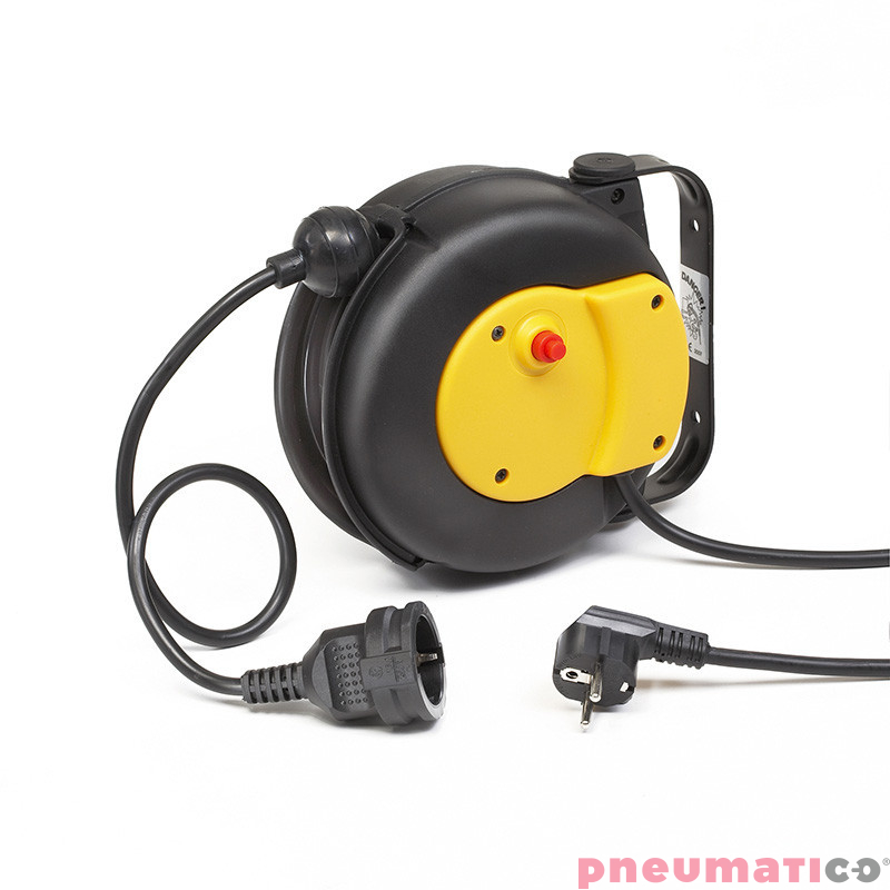 Profesjonalny kablozwijak 3x1,5mm&sup2; ZECA 9004/GS 6m wtyczka + 1 gniazdo