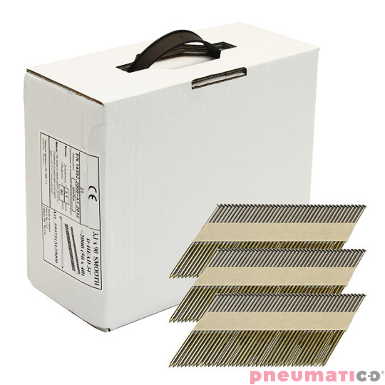 Gwoździe łączone papierem Pneumatico 3.1/90 BK 1op.- 2.000szt. Gwoździe łączone papierem Pneumatico 3.1/90 BK 1op.- 2.000szt.