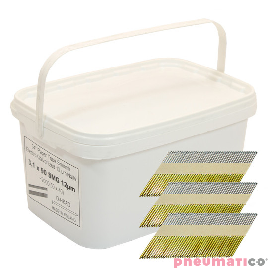 Gwoździe łączone papierem Pneumatico 3.1/90 NK 1op.- 2.000szt.