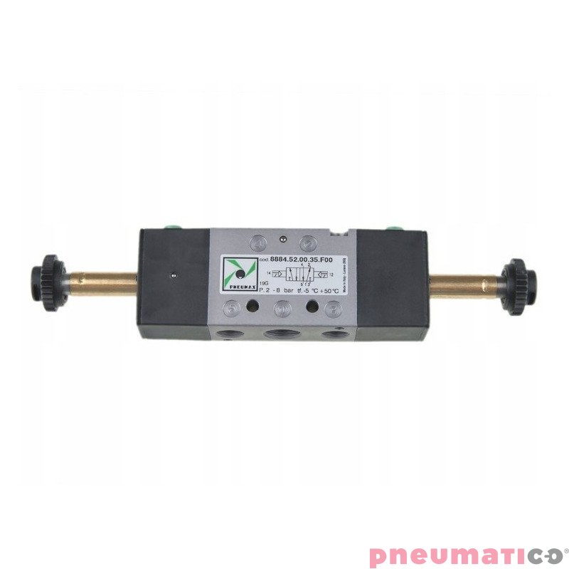 Elektrozawór Pneumax 5/2 8884.52.00.35.F00 G1/4" bistabilny (BEZ CEWKI) Elektrozawór Pneumax 5/2 8884.52.00.35.F00 G1/4" bistabilny (BEZ CEWKI)