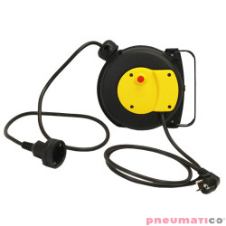 Profesjonalny kablozwijak 3x1,5mm&sup2; ZECA 9004/GS 6m wtyczka + 1 gniazdo