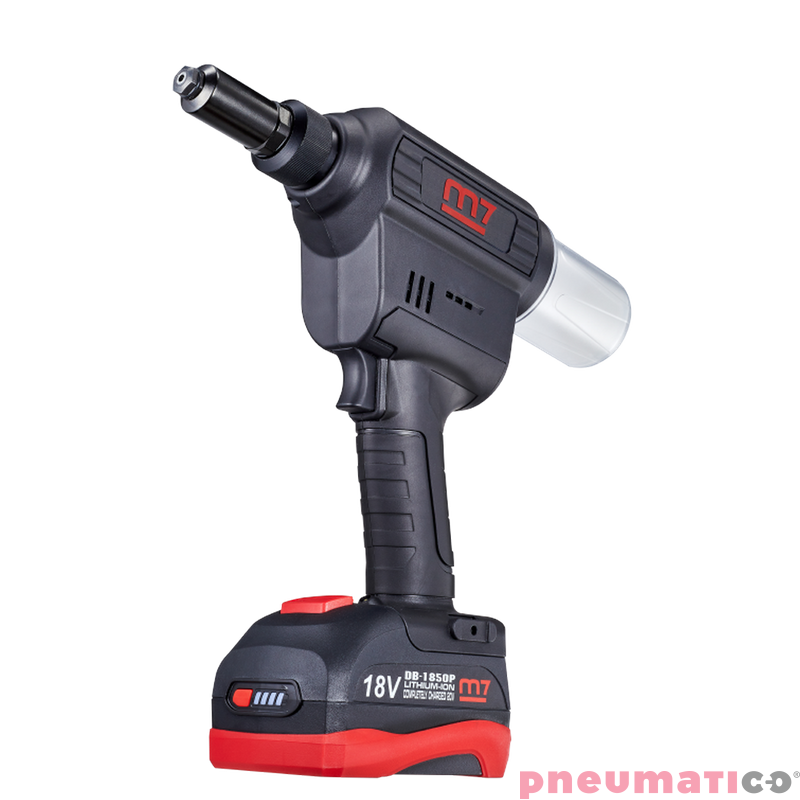 Nitownica akumulatorowa M7 2x5Ah 18V DR-102A &oslash;2,4-6,4