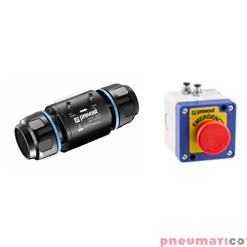 Pneumatyczny zaw&oacute;r bezpieczeństwa Prevost 50mm PPS1 SKITVP50